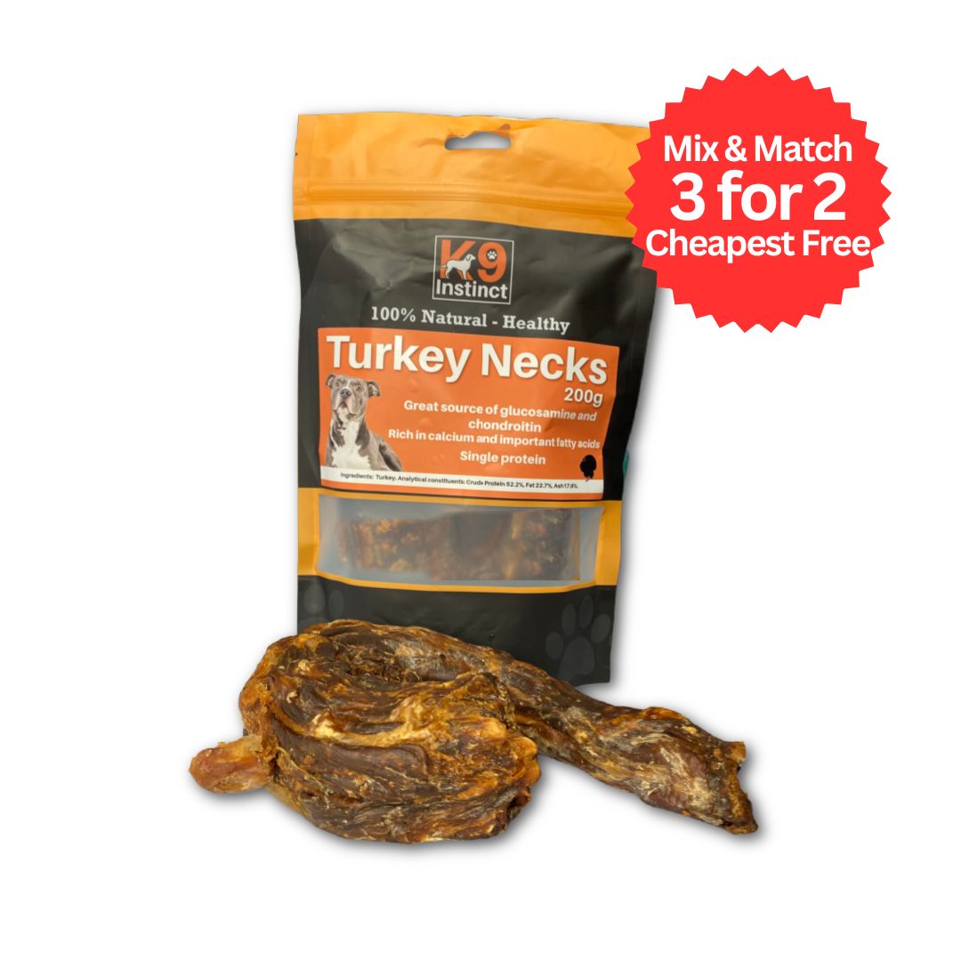 K9 Instinct Turkey Necks 200g – Natural Treats Bristol