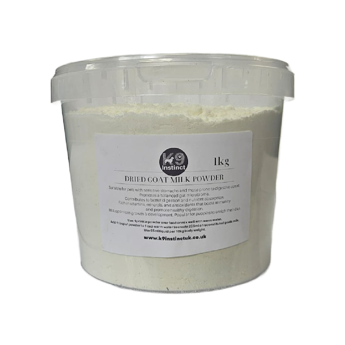 Dried goat milk powder for dogs