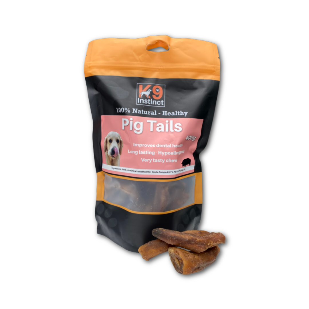 K9 Instinct UK Pig Tails - natural dog chew