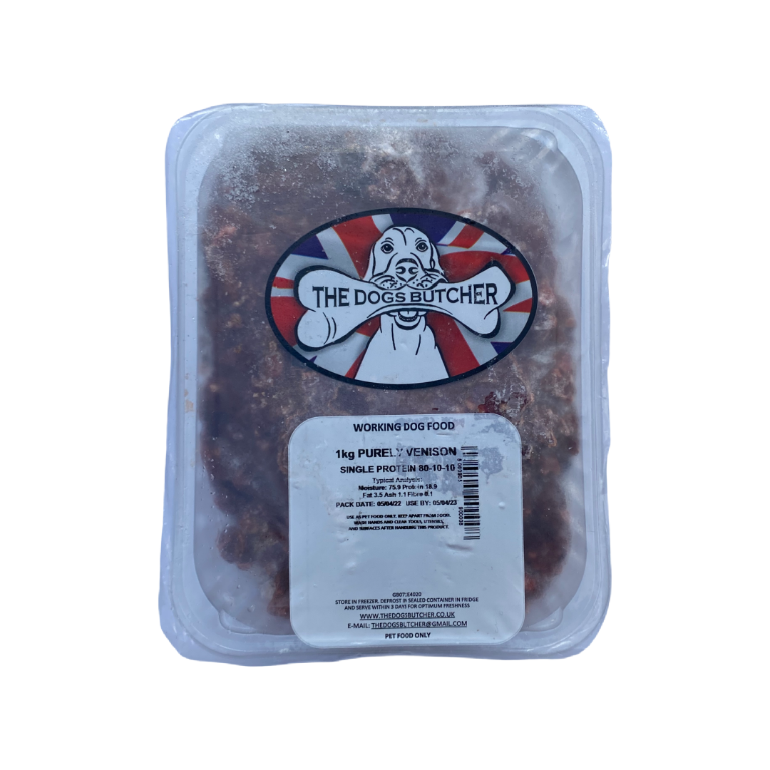 TDB Purely Venison mince - raw dog food in Bristol